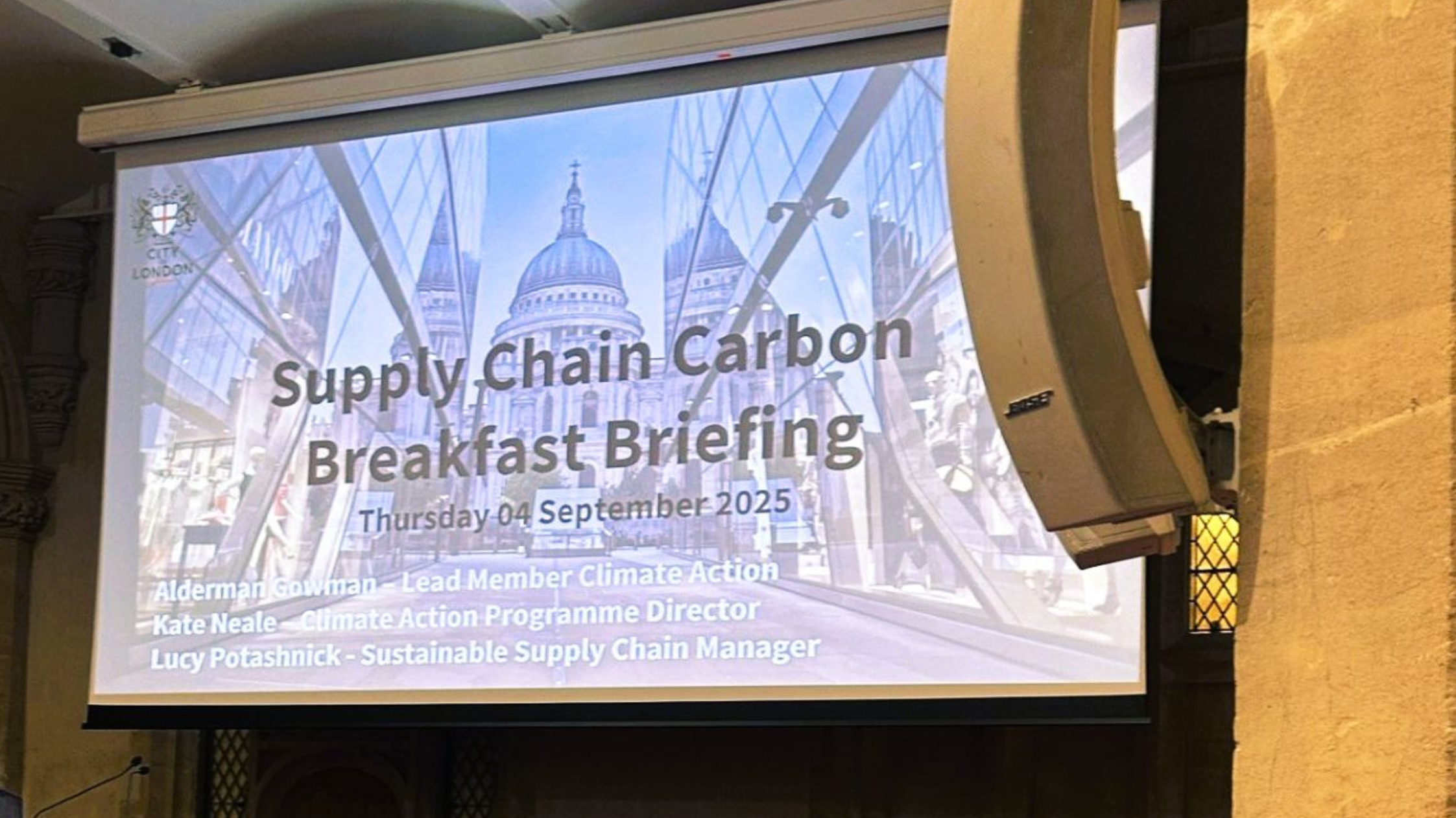 Supply Chain Carbon Breakfast Briefing